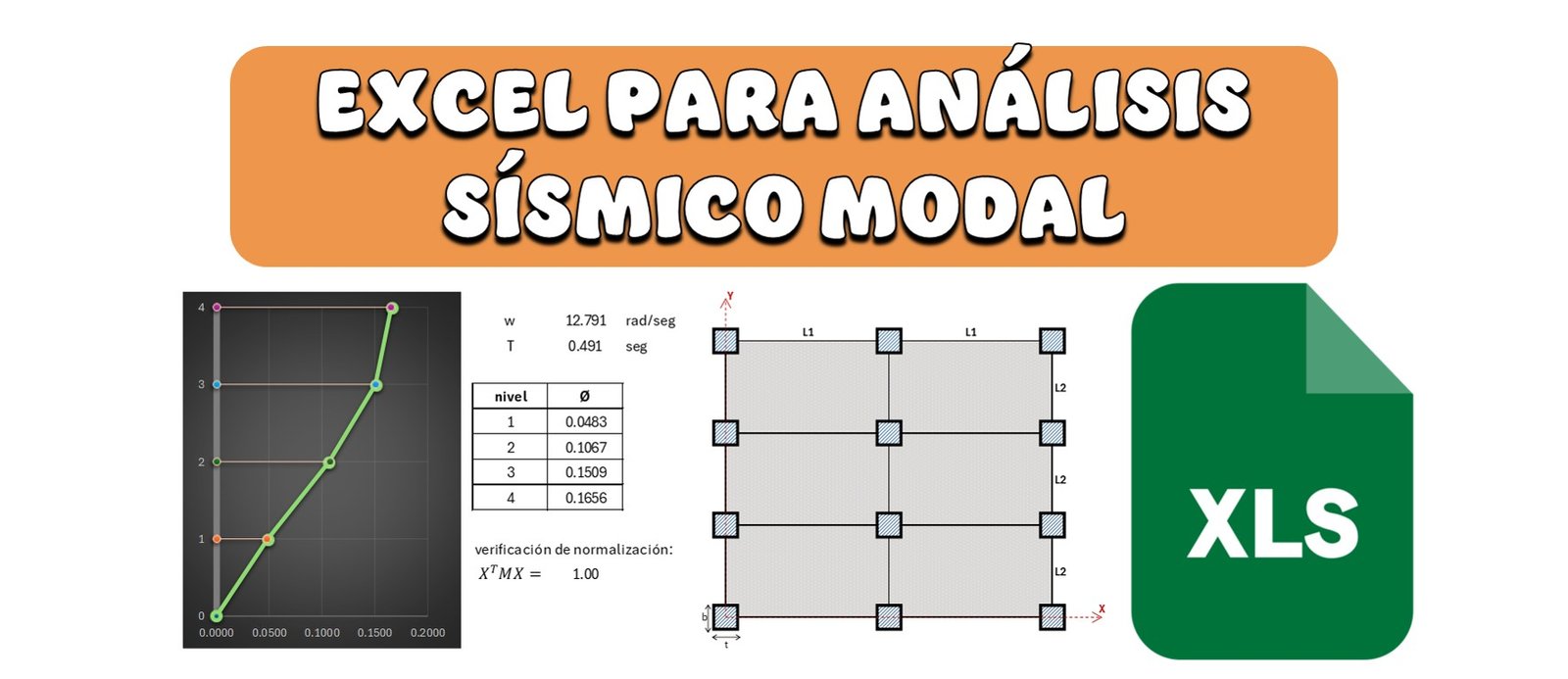 EXCEL PARA ANÁLISIS SÍSMICO DINÁMICO E.030